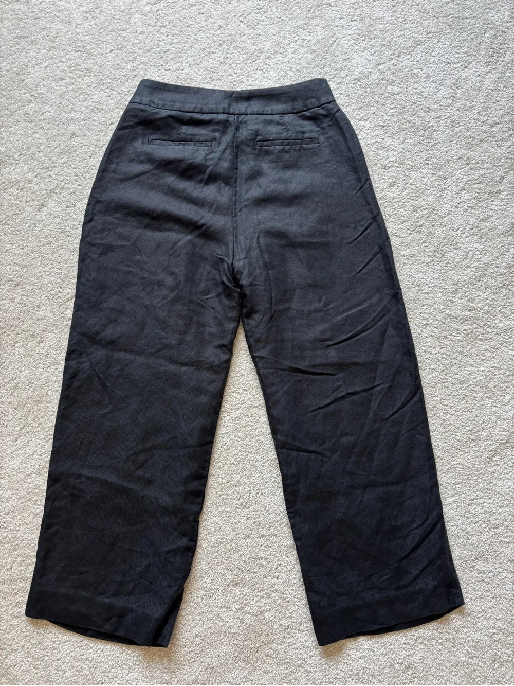 J.Crew High Rise Pleated Linen Blend Pant Size 0
